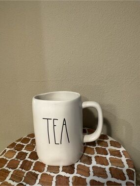 Rae Dunn White Ceramic "TEA" Mug